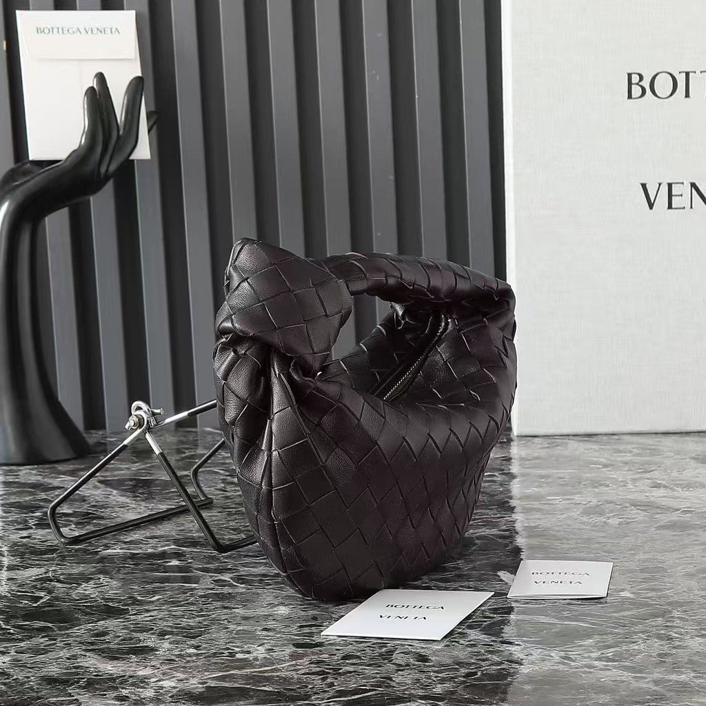 Bottega Veneta 25S Mini Jodie 26 in Chocolate Brown Calfskin Bag