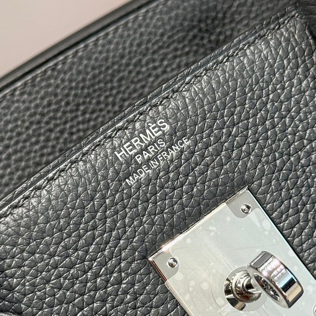 Hermes Birkin 30cm Graphite Gray Togo Silver Hardware Bag