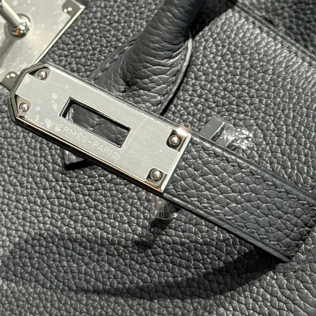 Hermes Birkin 30cm Graphite Gray Togo Silver Hardware Bag