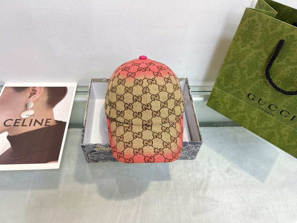 Gucci Baseball Cap - Blue / Pink