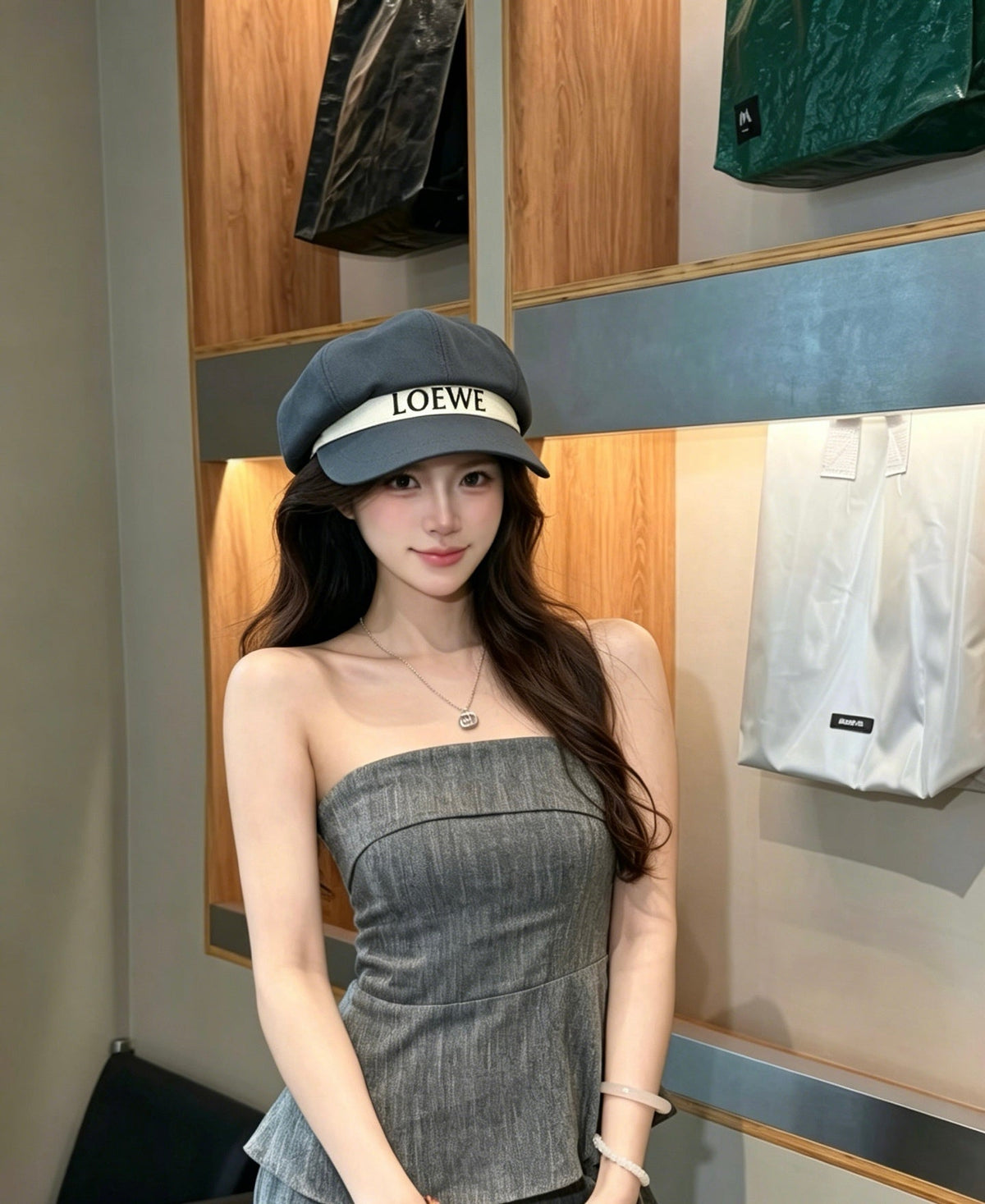 Loewe Logo Baker Boy Cap